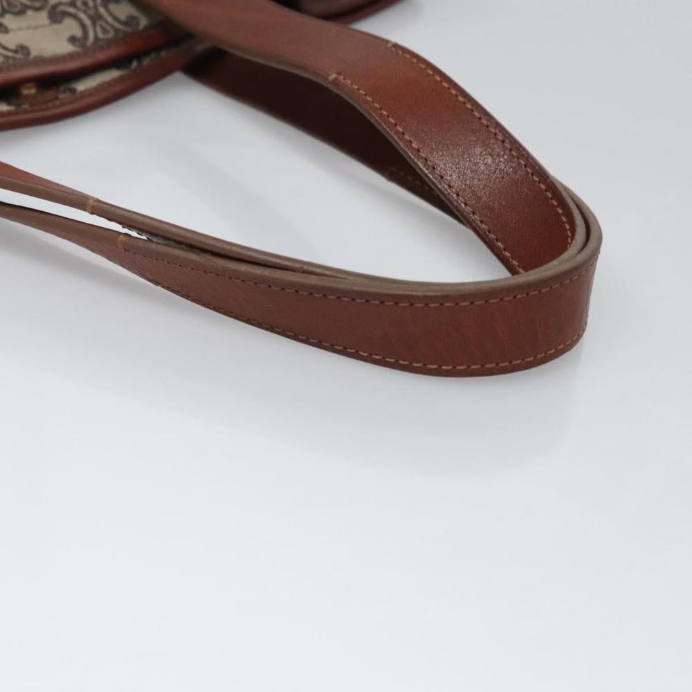 CELINE Paris Macadam Canvas Tote Bag Beige Brown gold Auth bs23078 - Picture 7 of 16